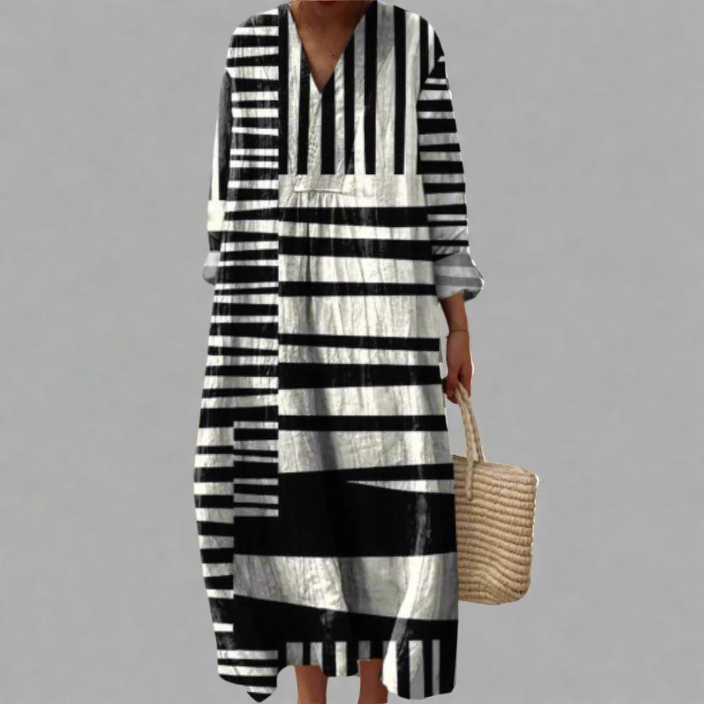 Doris | Elegant Geometric Dress