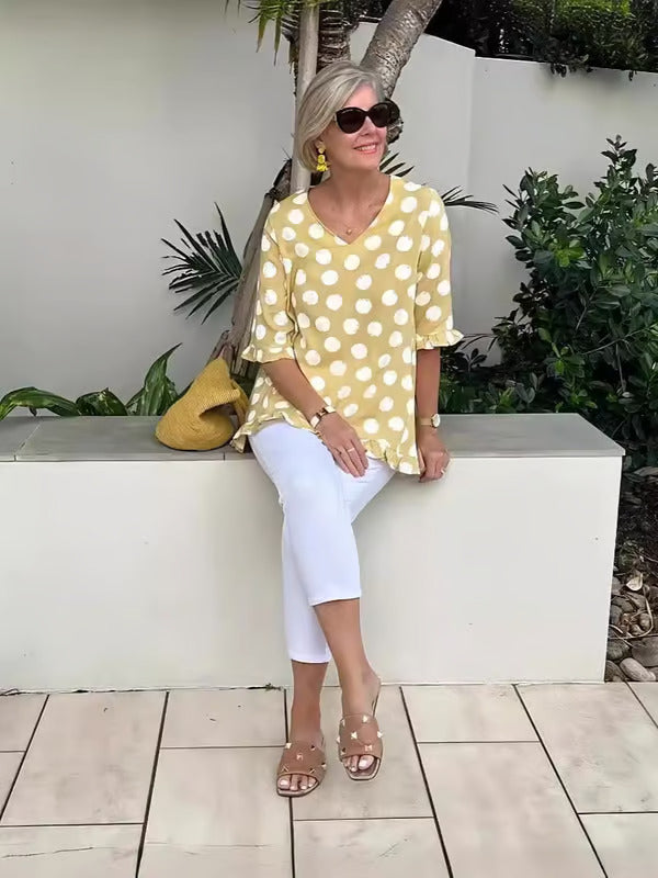 Chloe   | Stylish V-Neck Blouse