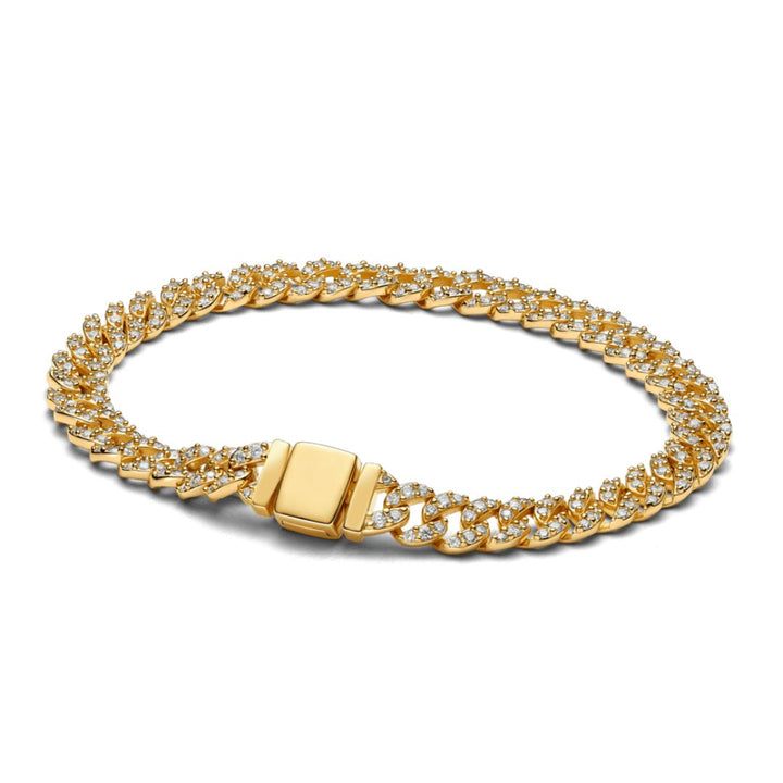 Cuban bracelet in moissanite