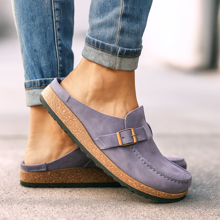 Wendy | Casual Slip-On Loafers with Buckle Detail