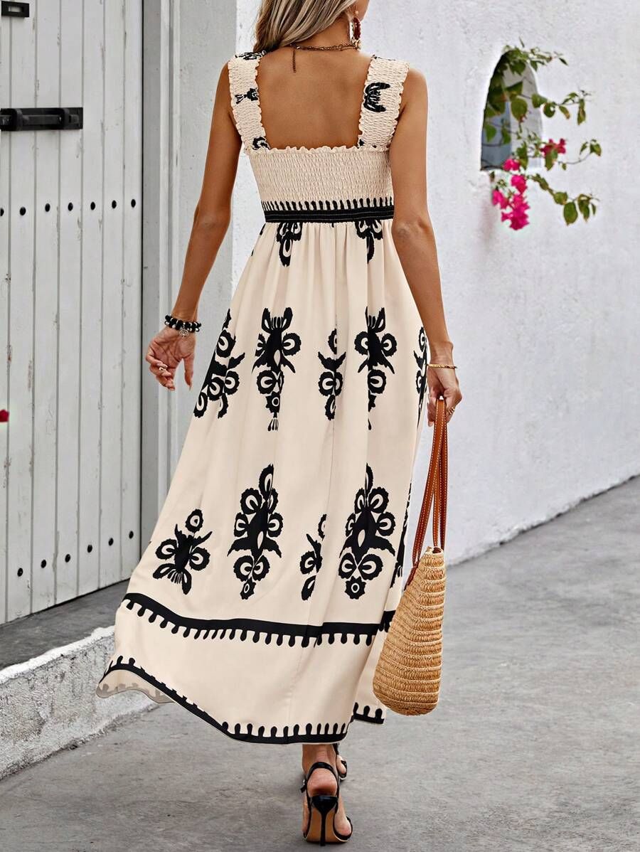 Zara - Apricot Color Sleeveless Spaghetti Strap Maxi Dress