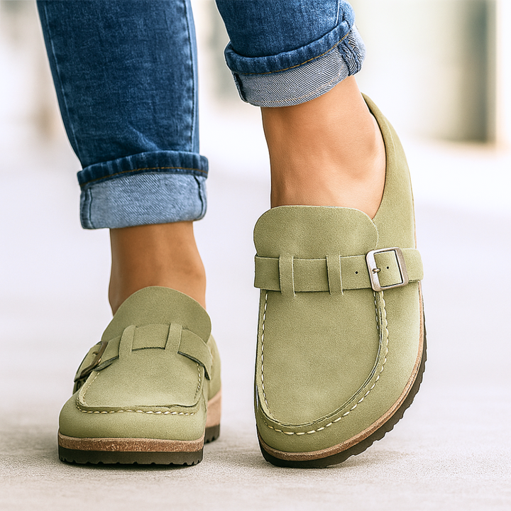 Wendy | Casual Slip-On Loafers with Buckle Detail