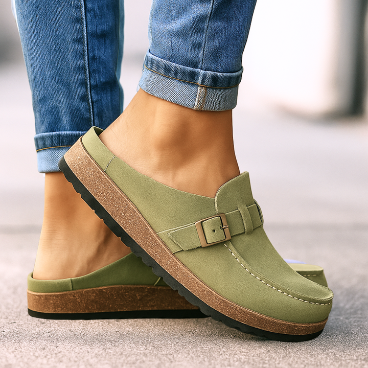 Wendy | Casual Slip-On Loafers with Buckle Detail