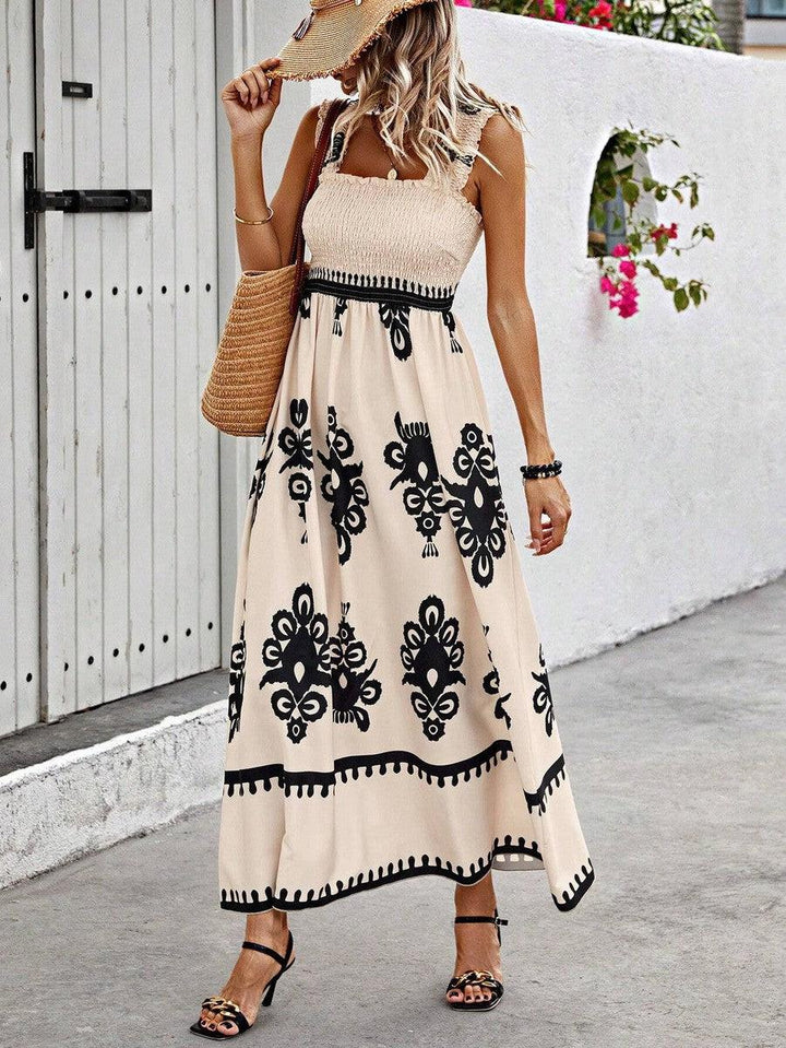 Zara - Apricot Color Sleeveless Spaghetti Strap Maxi Dress