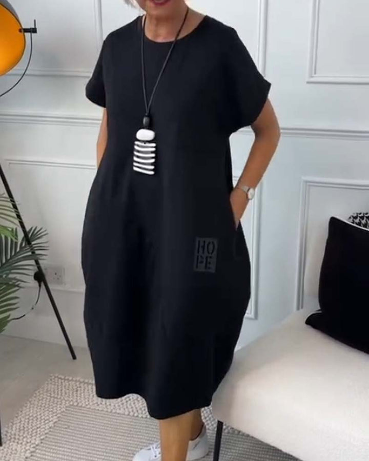Zuzanna | Flowy Summer Dress with Round Neck