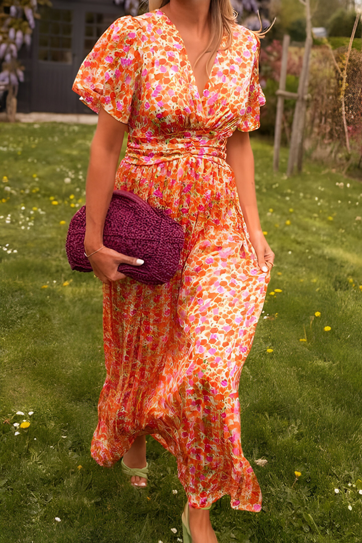 Anja   | V-neck maxi dress