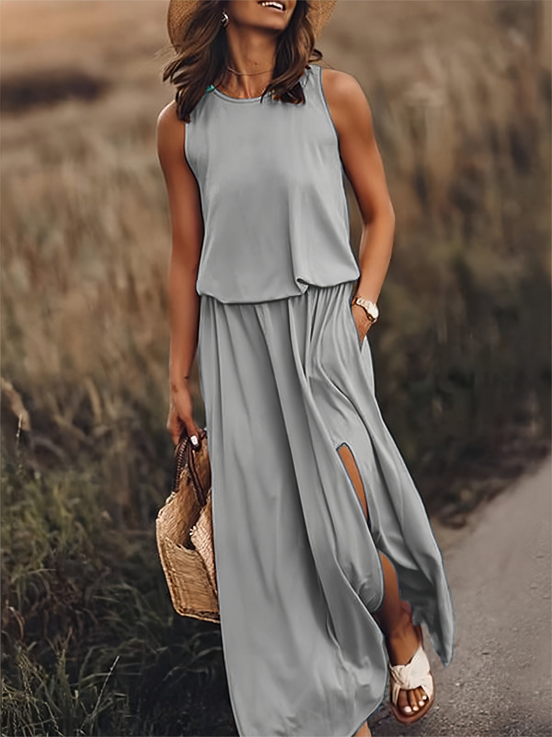 Zayna - Maxi Dress - Simple Modal Boho Dress in Various Colors