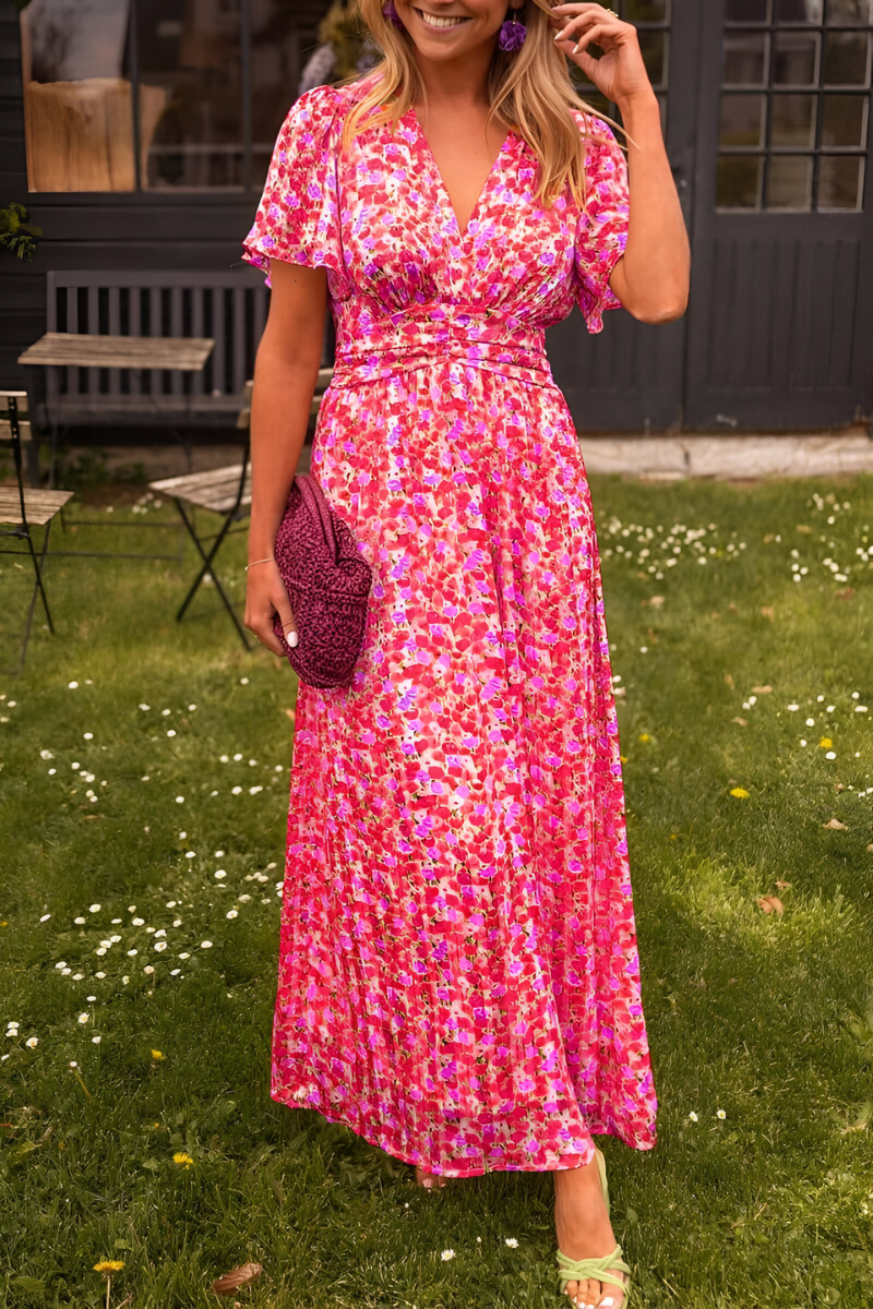 Anja   | V-neck maxi dress