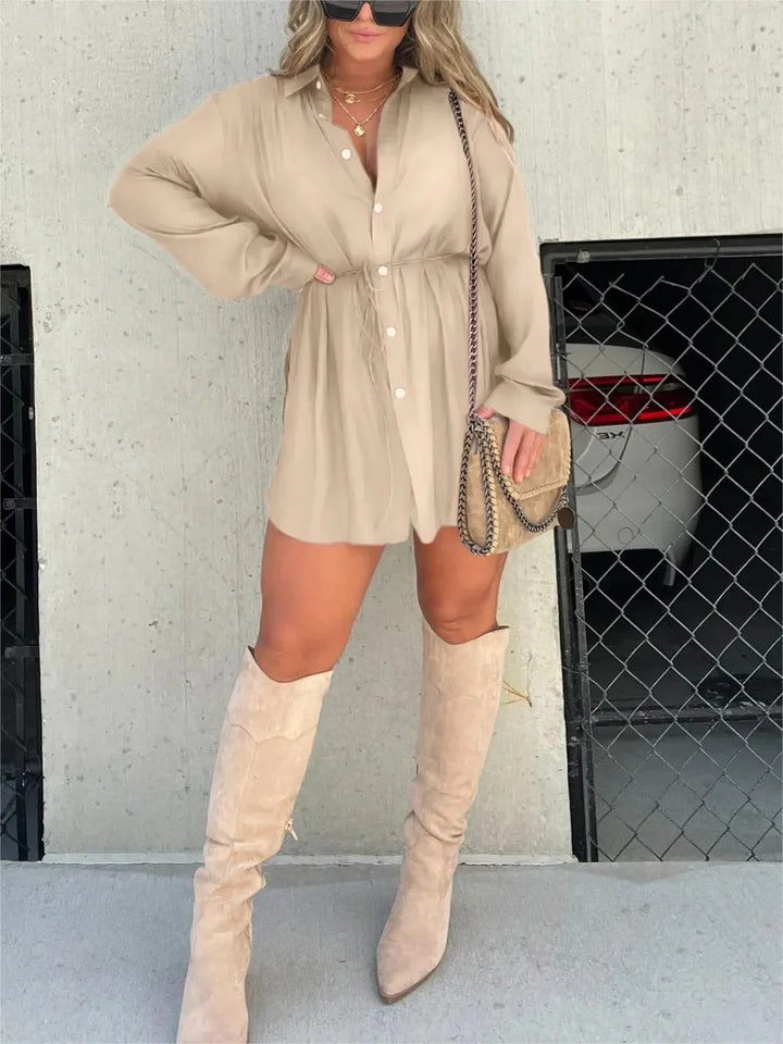 Jessica | Trendy satin romper dress