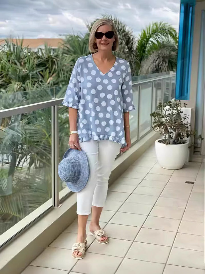 Chloe   | Stylish V-Neck Blouse
