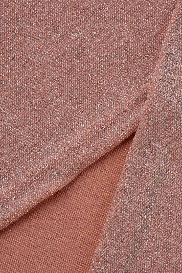 Amani - Hip Wrap with Slit Collar Maxi Dress