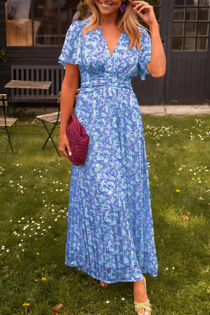 Anja   | V-neck maxi dress