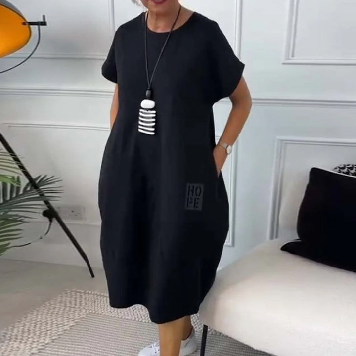 Zuzanna | Flowy Summer Dress with Round Neck