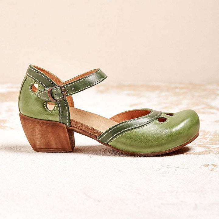 Comfortable low-heeled sandals