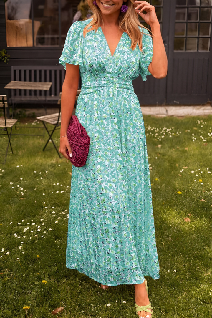 Anja   | V-neck maxi dress