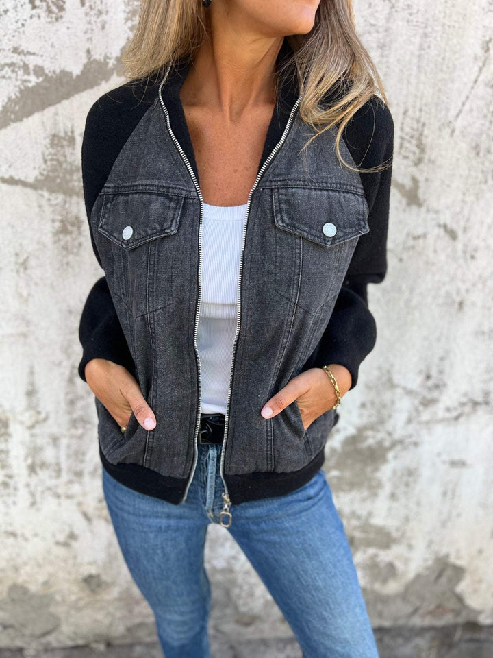 VanBruggen   | Casual V-neck zip-up jacket