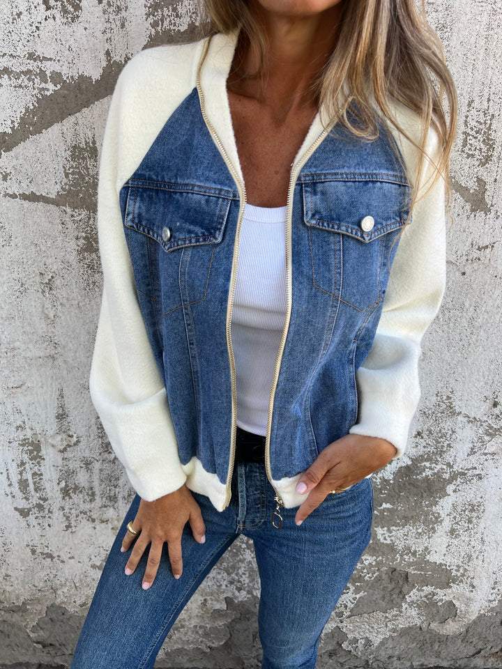 VanBruggen   | Casual V-neck zip-up jacket