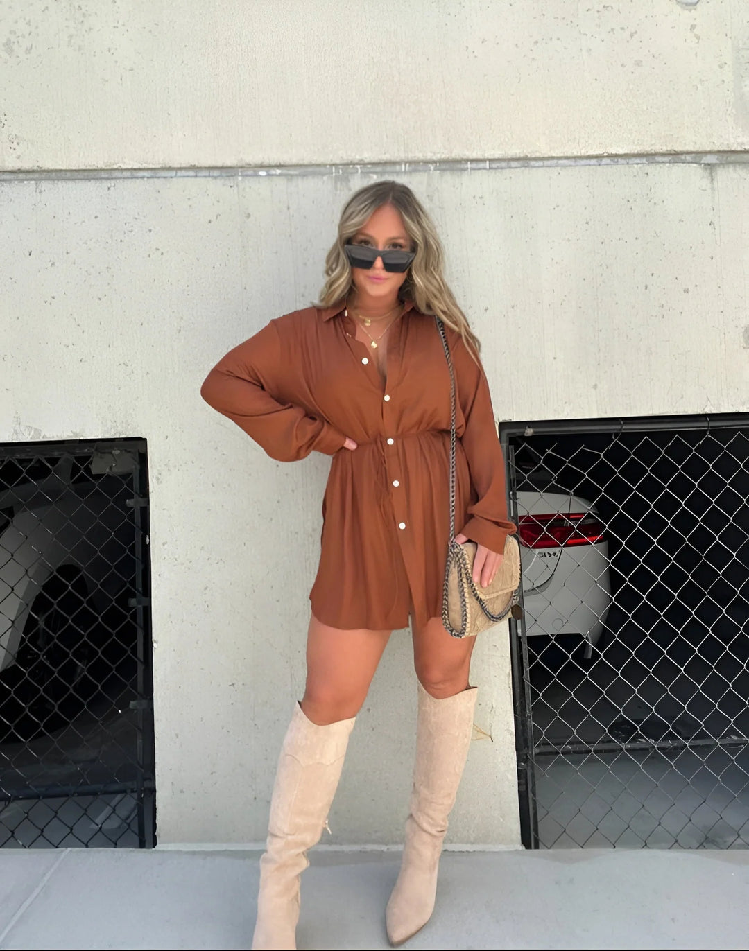 Jessica | Trendy satin romper dress
