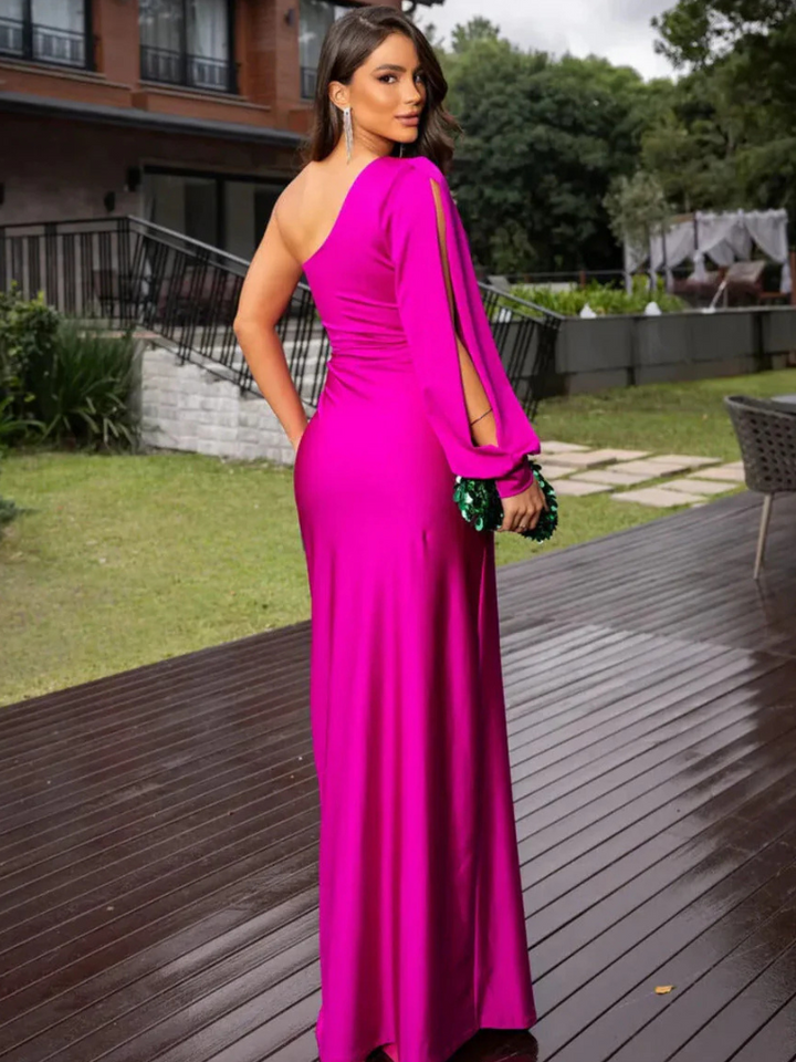 Anna Satin Night Maxi Dress