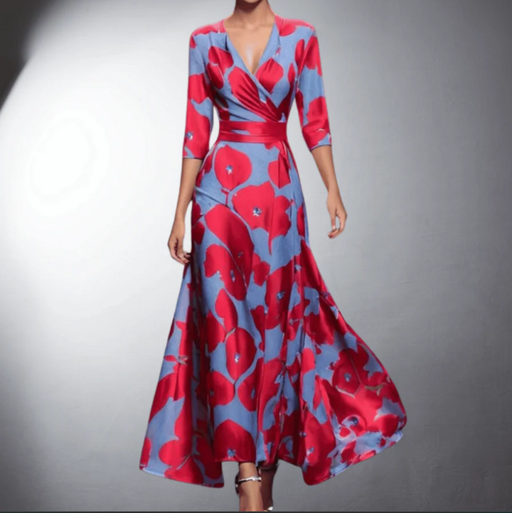 Cordula   – classic floral maxi dress