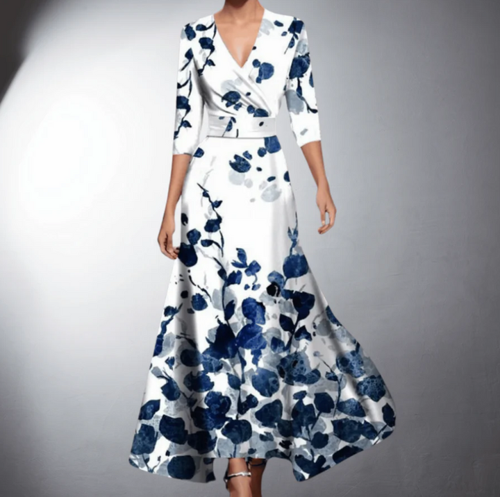 Cordula   – classic floral maxi dress