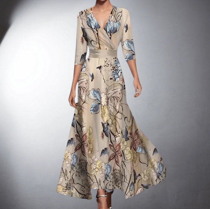 Cordula   – classic floral maxi dress