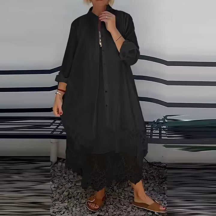 Aria Dress + Free Cardigan 🎁 | Elegant Lace Set