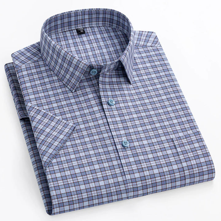 Short-Sleeved Cotton Shirt
