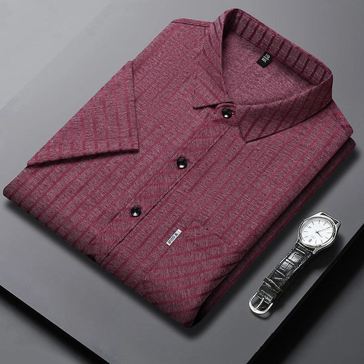 Business Polo with Fine Stripes