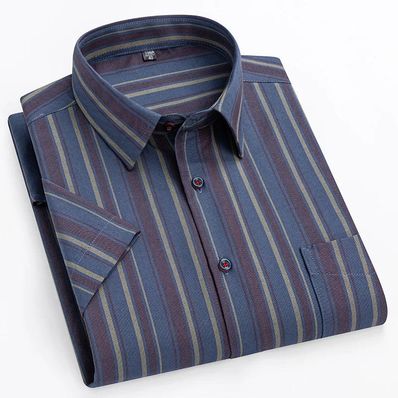 Short-Sleeved Cotton Shirt