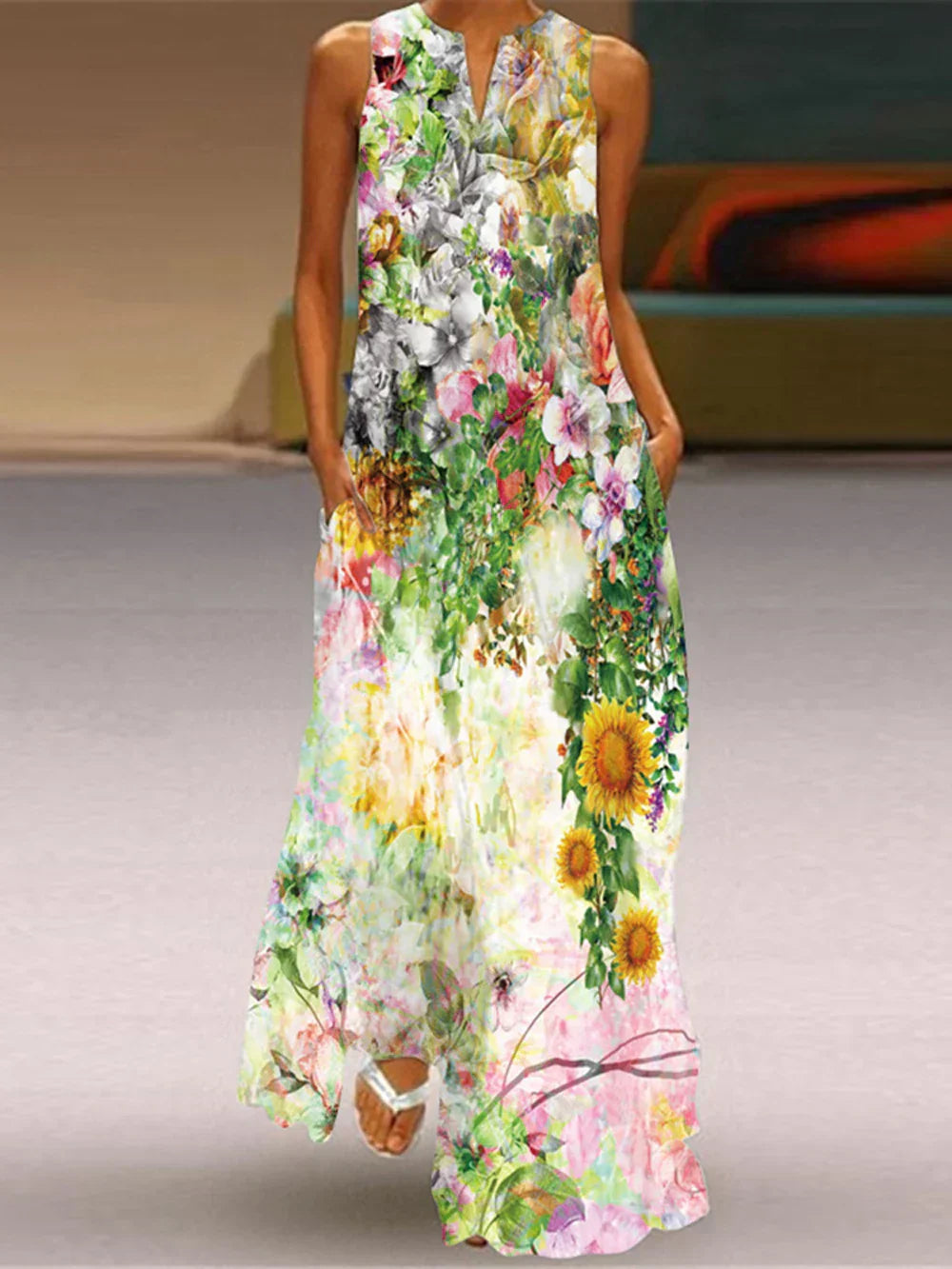 Aurelia  Butterfly Bloom A-Line Dress