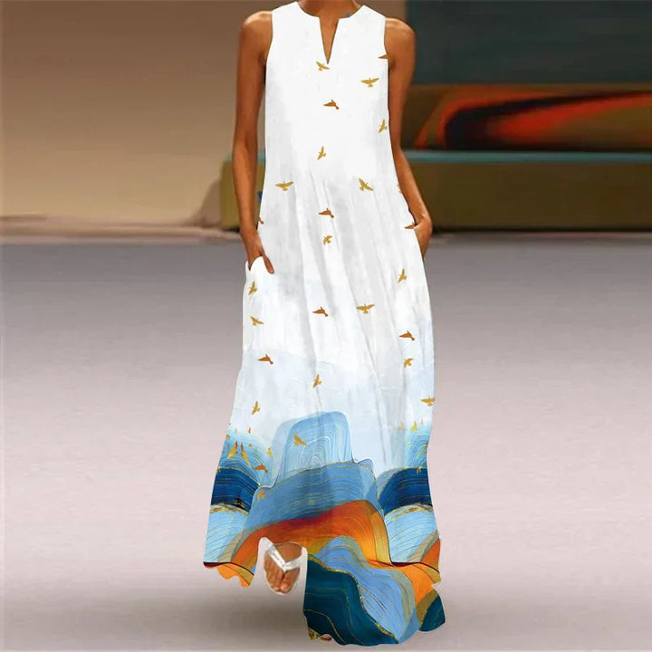 Aurelia  Butterfly Bloom A-Line Dress