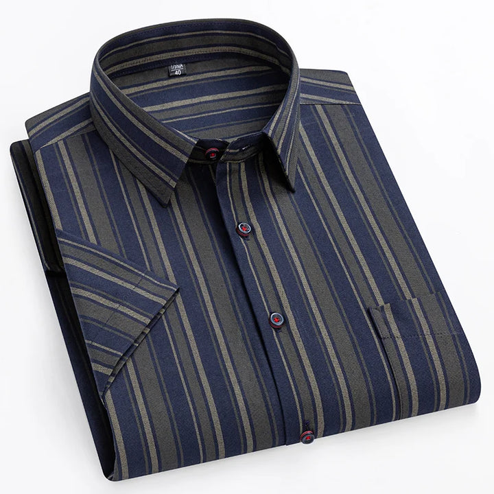 Short-Sleeved Cotton Shirt