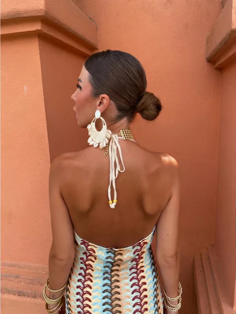 Roxanne   | Backless Dress with Halter Neck