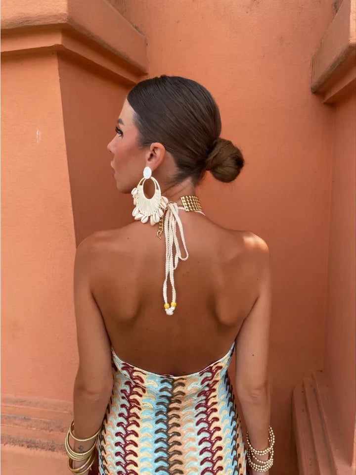 Roxanne   | Backless Dress with Halter Neck