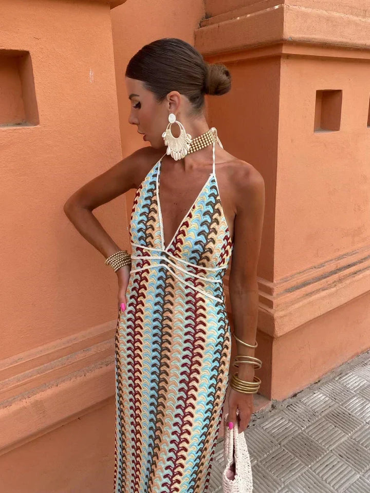 Roxanne   | Backless Dress with Halter Neck