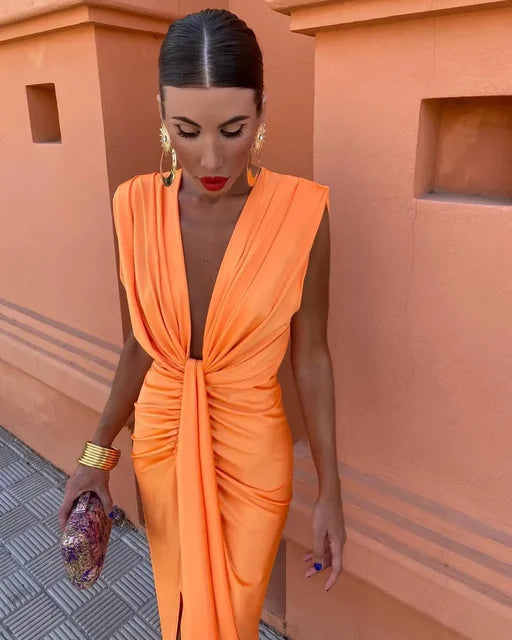 Moriah   | Women's Pleated Long Robe
