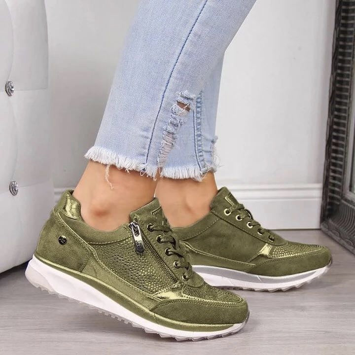 Anty | Shiny lace-up sneakers