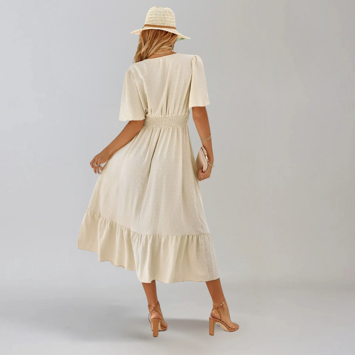 ARIA  | Midi Dress with V-Neck