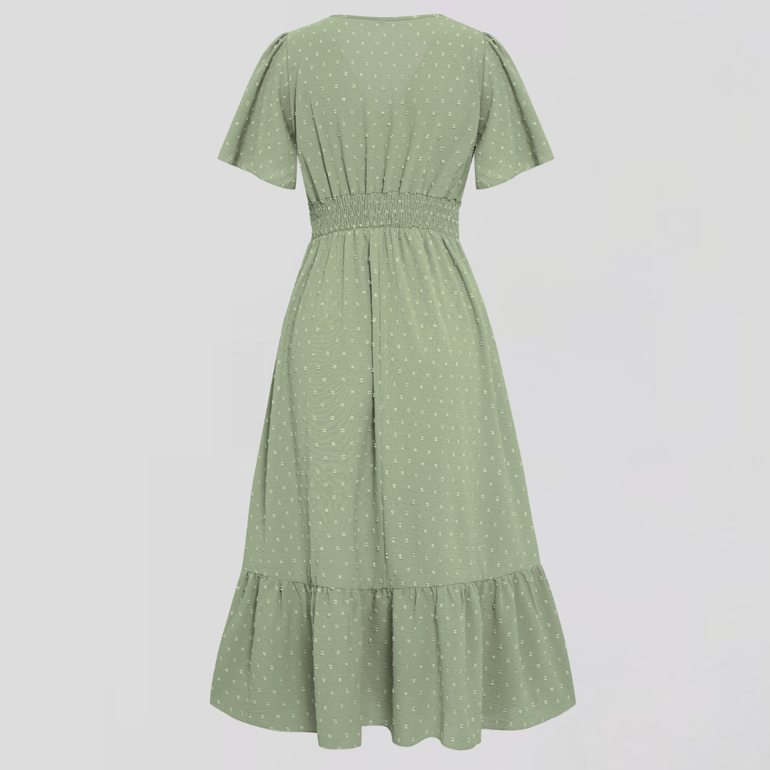 ARIA  | Midi Dress with V-Neck