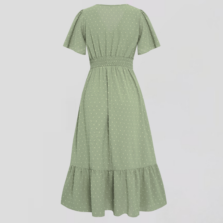 ARIA  | Midi Dress with V-Neck