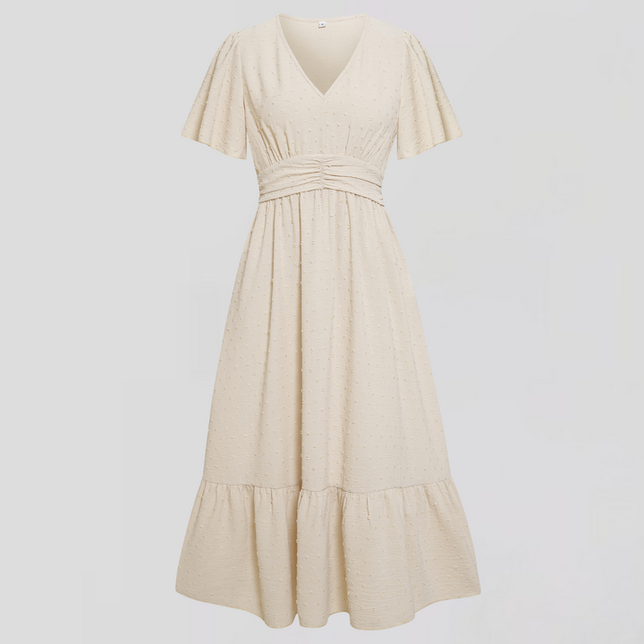 ARIA  | Midi Dress with V-Neck