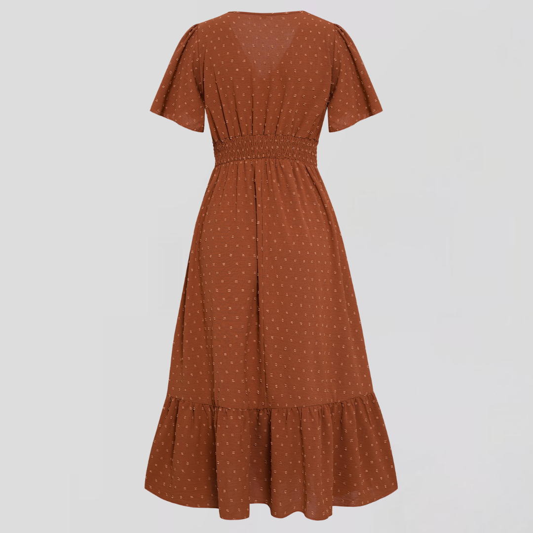 ARIA  | Midi Dress with V-Neck