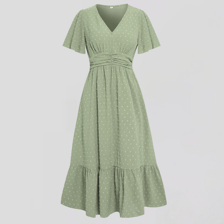 ARIA  | Midi Dress with V-Neck