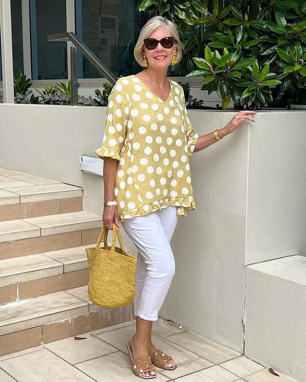 Chloe   | Stylish V-Neck Blouse