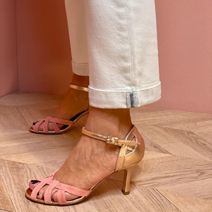 Vita - Elegant peep toe heels
