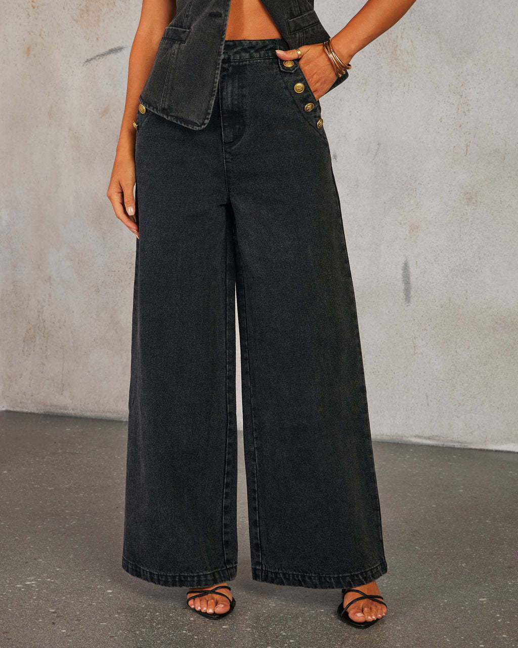 CORINNE  | Complete denim set with refined details