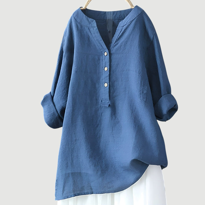 Freja | Airy and comfortable button-down shirt