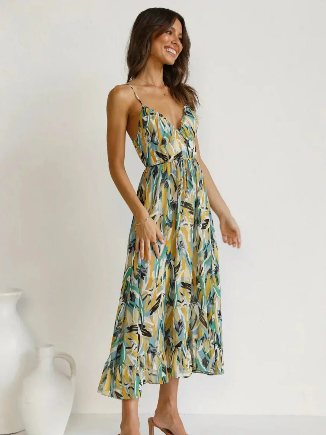CHIARA | Colorful Midi Dress
