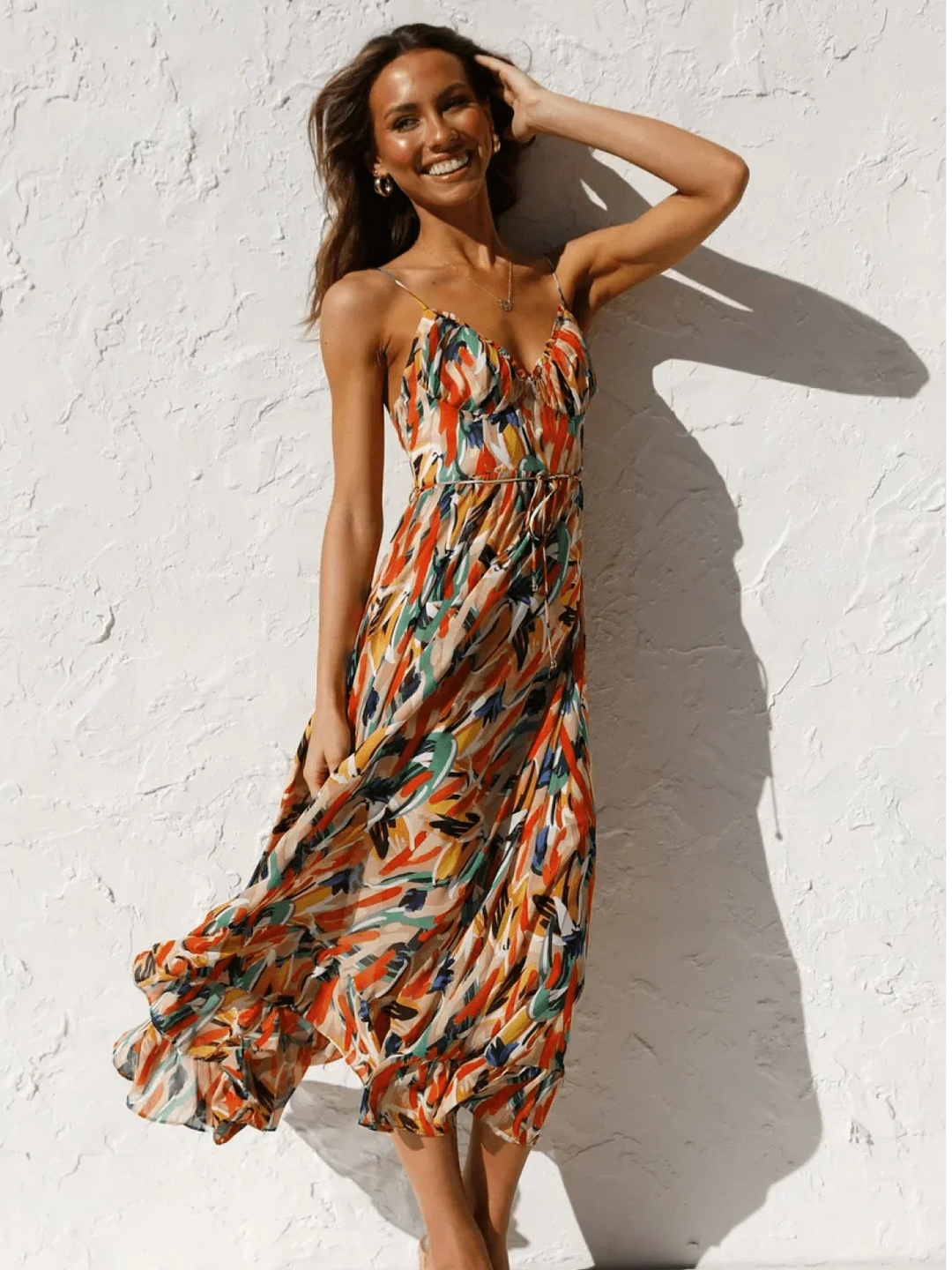 CHIARA | Colorful Midi Dress